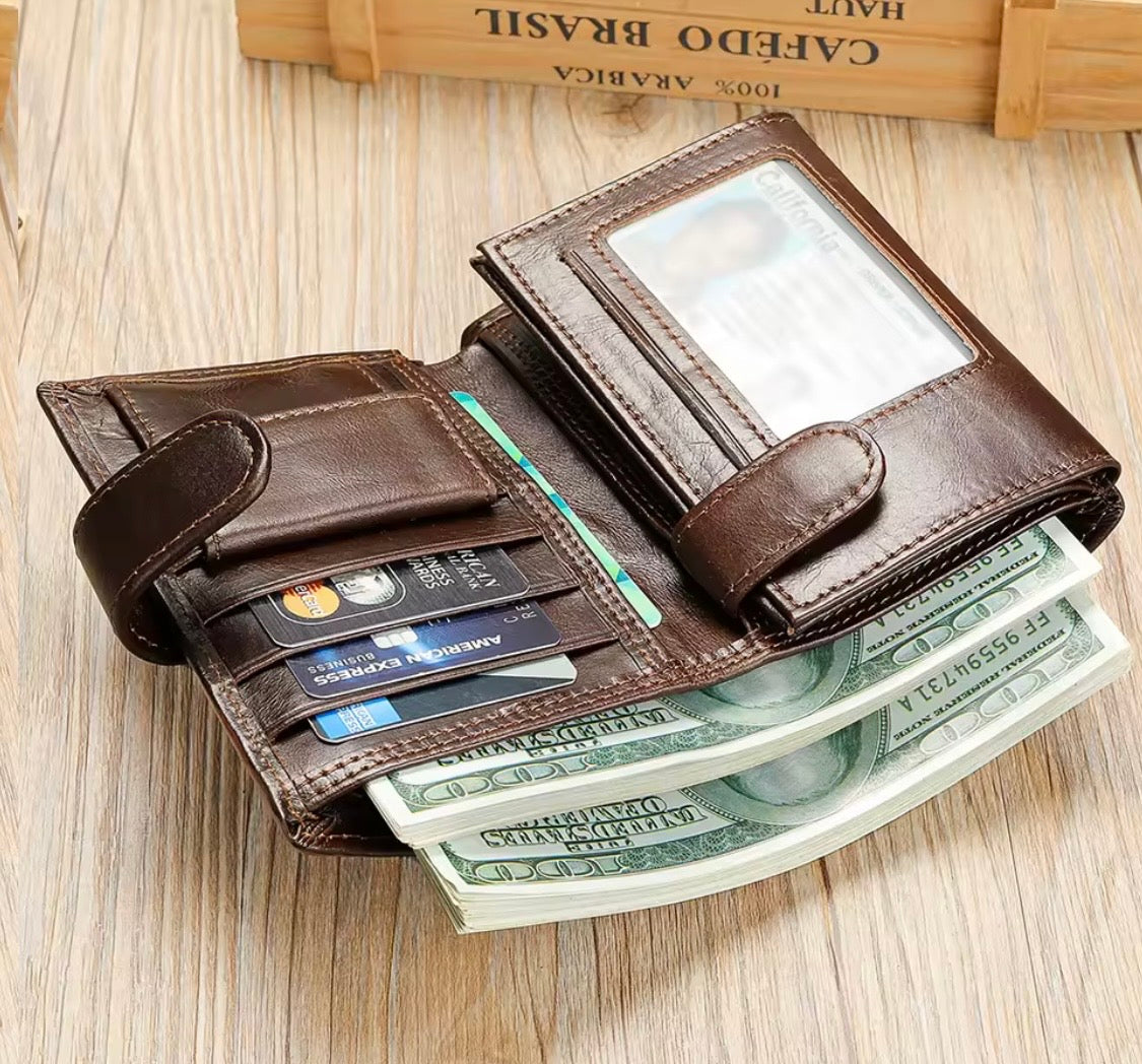 Portafoglio Uomo in Pelle Vintage 8300 Coffee |      Elegante e Sicuro
